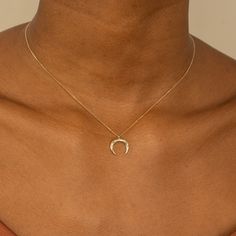 The diamond horn is worn as a symbol of luck and protection. Handcrafted with care, this dainty horn gets its sparkle from our Natural Diamonds and makes the perfect gift for Her for any occasion! Choose your favorite from 14k Solid Yellow, White or Rose Gold. Symbol Of Luck, Horn Necklace, Diamond Star, Bridal Bands, Diamond Carat, Bridal Ring Set, Star Studs, Engagement Ring Wedding Band, Gold Set