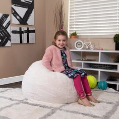 Emma And Oliver Small Bean Bag Chair For Kids And Teens : Target Small Bean Bag Chair, Bean Bag Lounge Chair, Small Bean Bags, Alternative Seating, Toddler Chair, Work Space Decor, Kids Bean Bags, Bean Bag Chair Kids, Flexible Seating