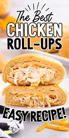 the best chicken roll - ups are easy to make and so delicious they're ready in under 30 minutes