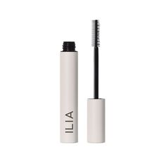 DETAILS: An award winning clean mascara that goes above and beyond the expectations of any natural mascara. Buildable and flake-free, this cutting edge mascara does it all: it lifts, curls, lengthens and adds just the right amount of volume for fuller, healthy-looking lashes. Lightweight and nourishing formula is made with a blend of organic Bee and Carnauba Waxes to weightlessly condition each lash, while keeping them lifted throughout the day. After testing over 100 brushes, ILIA landed on a d Minimalist Makeup Routine, Natural Mascara, Non Toxic Makeup, Minimalist Makeup, Lash Mascara, Best Mascara, After Midnight, Clean Makeup, Mascara Lashes