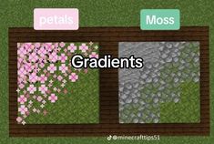 some grass and flowers are shown with the words,'petals'in front of them