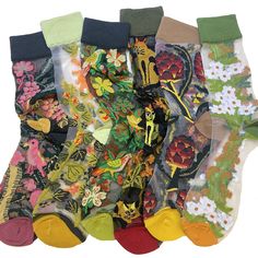 PRICES MAY VARY. [Flower Socks]: Ballballu vintage flower ankle high socks within several colors and patterns. There are different ombinations within different styles that can match your summer dress up. [Material]: Polyester. Ballballu transparent thin glass socks are very thin and breathable. The ankle high design is very fashinoable and allow girls be special and beautiful during summer. [Fashion Style]: Breaking the stereotype of traditional summer socks! Socks are very soft, elastic band wi Ankle High Socks, Pretty Socks, Silly Socks, Flower Socks, Vintage Socks, Silk Socks, Summer Sock, Transparent Flowers, Sheer Socks