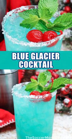 Northern Lights Drink Recipe, January Alcoholic Drinks, Turquoise Drinks Cocktails, Christmas Boozy Drinks, Snowman Drinks For Adults, Winter Drinks Alcoholic Cocktails, Teal Cocktail Drink, Fruity Christmas Cocktails, Christmas Liquor Drinks