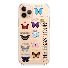 an iphone case with butterflies on it that says, the best story is yet to come