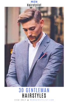 Learn how to style a cool hairstyle for the modern gentleman #menhairstylist #menhairstyle #menhaircut #haircutsformen Smart Haircut, New Hairstyles For Men, Widows Peak Hairstyles, Gentleman Haircut, Hairstyle App, Hairstyles Aesthetic, Mens Shampoo, 2023 Hair, Short Beard