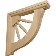 a wooden frame with an intricate design on the top and bottom part, made out of wood