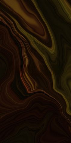 an abstract background with wavy lines in brown, green and yellow colors that appear to be liquid or fluid