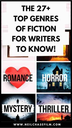 From epic fantasy to chilling horror, fiction genres define the stories we love. Wondering which genre suits your next story or book? Learn about the different genres of fiction and how readers respond to each.  Save this pin for when you're writing a novel and need some inspiration for what genre you want to write!   Fiction Genres Becoming An Author Writing Genres Writing Fiction Grammar Tips Writing Crafts Published Author Novel Genres Writing Genres Creative Writing Tips Positive Inspiration