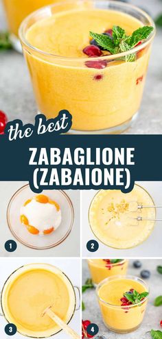 how to make the best zabaglione with fresh fruit and yogurt