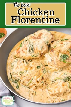 the best chicken florentine recipe in a pan