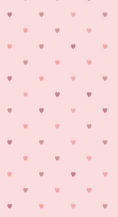 a pink background with hearts on it