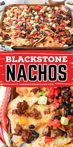 Learn how to make Blackstone nachos! It is an easy appetizer recipe for a crowd. It is simple to make yet the result is mouth-watering fun party snack. Share this Blackstone nachos recipe to your friends! Blackstone Tortilla Recipes, Black Stone Nachos Recipes, Blackstone Nachos Recipe, Blackstone For A Crowd, Simple Blackstone Recipes, Vegan Blackstone Recipes, Blackstone Appetizer Recipes, Blackstone Recipes For A Crowd, Blackstone Appetizers