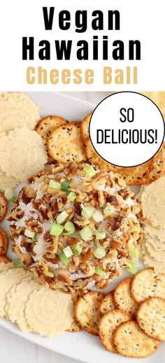 This delicious vegan Hawaiian cheese ball is going to be a hit at your next gathering! Made without vegan cream cheese and using only wholesome ingredients, this flavorful creamy dip is easy to make, filled with amazing texture and makes for a stunning appetizer! Vegan Cream Cheese Dip, Pineapple Cheese, Vegan Cream, Vegan Snack, Creamy Dip, Cream Cheese Dips, Vegan Living, Vegan Cream Cheese, Pack Lunch