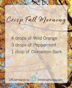 Crisp Fall Morning, Fall Morning, Essential Oils Herbs, Essential Oils Health