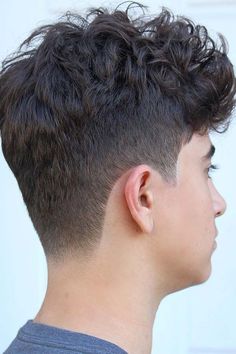 Trim Haircut, Long Trim, Curly Hair Fade, Faded Hair, Men Haircut Styles