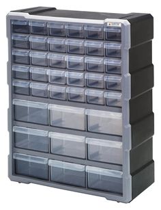 PDC - 39BK - Industrial 4 Less Stainless Steel Shelving, Stacking Bins, Mobile Shelving, Shelf Bins, Drawer Bins, Plastic Drawer, Stackable Bins, Steel Shelving, Deep Shelves