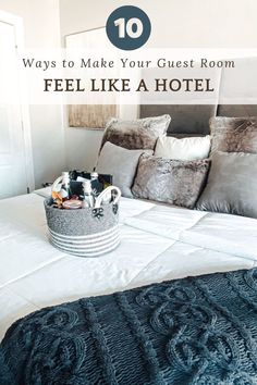 Photo of guest room gray decor 5 Star Hotel Room, Guest Room Essentials, Cozy Guest Rooms, Small Guest Room, Small Guest Bedroom, Most Comfortable Bed, Guest Bedroom Design, Sewing Room Storage, Eclectic Living