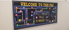 a bulletin board with the words welcome to the pac