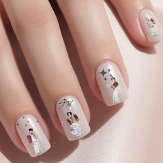 Acrilic Nails, Stray Kids, Short Press on Nails. SKZOO. Waterslide Classic Nail Designs, Stray Kids Kpop, Kpop Collection, Short Press On Nails, October Nails, Waterslide Decals, Classic Nails, Short Nail Designs