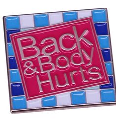 Back & Body Hurts Pin, Hard Enamel Pins, Funny Pin Lapel Pin Badge Positive Pin Encourage, Slogan Pin Originality enamel Gift for Friends Pins On Denim Jacket, Enamel Pin Funny, Backpack Clothes, Jacket Pins, Bag Pins, Clothes Jewelry, Backpack Decoration, Cool Pins, Bath And Bodyworks