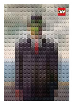 an image of a poster made out of legos