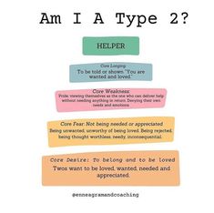 Enneagram 2✨ on Instagram: "The true core reasons for so many of our emotions💡 • • • • • #enneagram2 #enneagramtype2 #enneagram2type #type2 #type2enneagram #thehelper" Personality Types Test, Enneagram 2, Infj Personality, Enneagram Types