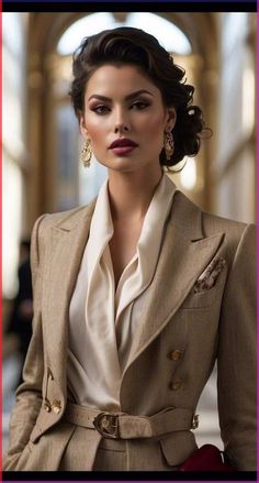 Portret Feminin, Stile Blair Waldorf, Chique Outfits, Woman Suit Fashion, Retro Mode, Classy Work Outfits, Stylish Work Outfits, Style Mistakes, Medium Length Hair Cuts