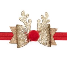 Every baby girl needs the perfect headband to complete her look! The Red Nose Reindeer Baby Headband is a fun accessory to celebrate Christmas. Red Nose Reindeer, Holiday Pjs, Red Sequin Dress, Reindeer Headband, Soft Headbands, Toy Brand, Girl Needs, Red Nosed Reindeer, Leather Bow