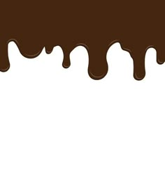 chocolate dripping down the side of a white wall