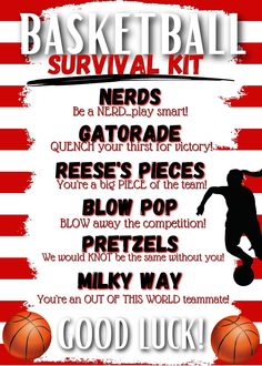 a basketball survival kit for kids