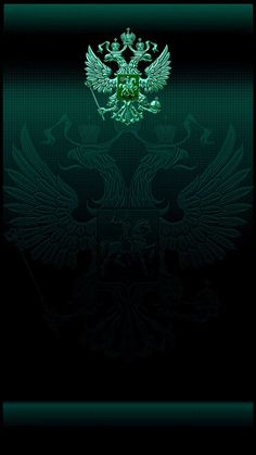 an image of a green and black background with two large birds on top of each other