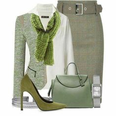 Olive Clothing, Clothing Tips, Professional Clothing, What To Wear Today, Retro Mode, Winter Outfits For Work, Outfit Winter, Complete Outfits, Professional Outfits