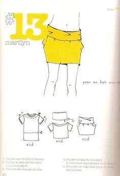 an instruction manual for how to sew a women's skirt and top from the sewing pattern book