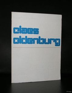 the front cover of a book with blue lettering on it, which reads claes gliterburg