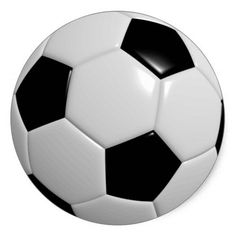 a black and white soccer ball on a white background