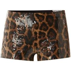 leopard print sequin hot pants Leopard Print Outfit, Cheetah Shorts, Top Clothing Brands, Leopard Print Outfits, Leopard Shorts, Animal Print Outfits, Hot Short, Leopard Print Shorts, Top Clothing