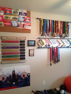 an image of a room with many medals on the wall