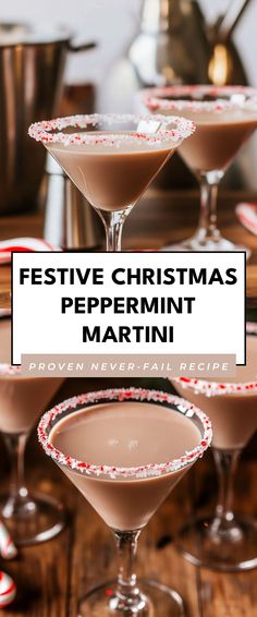 Image for Festive Christmas Peppermint Martini Peppermint Rumchata Martini, Peppermint Horchata Drinks, Peppermint Rimmed Drinks, Peppermint Christmas Drinks Alcohol, Peppermint Mocha Martini, Peppermint Bark Rumchata Recipes, Peppermint Drinks Alcohol, Peppermint Alcoholic Drinks, Peppermint Rumchata Recipes