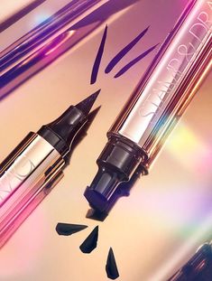 A unique double-ended pen featuring a perfectly shaped wing stamp plus a precisely pointed tip for winged eyeliner made easy. London Stamp, Winged Eyeliner Tricks, Eyeliner Stamp, Perfect Winged Eyeliner, Black Siren, Glitter Lipstick, Brow Pen, Ciate London, Liquid Eyeliner Pen