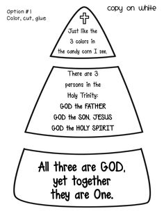 a pyramid with three levels and the words, all there are god, yet together they are