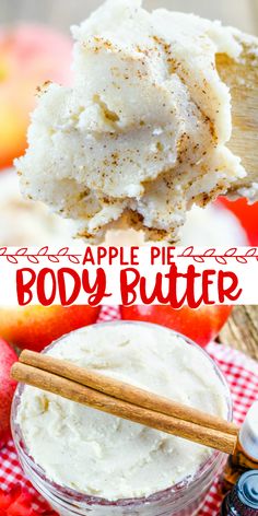 Diy Apple Pie, Body Butter Recipe Homemade, Diy Body Butter Recipes, Diy Apple, Homemade Body Butter, Diy Body Butter, Lotion Recipe