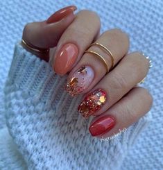 Designs For Dip Powder Nails, Short Gel Nails Autumn, Fall Nails 2024 Color Trends, Smink Inspiration, Fabulous Fall, Nails Desing, Kandy