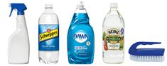 several different types of household cleaning products