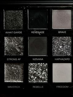 Black Makeup Palette, Dark Eyeshadow Looks, Eyeshadow Palette Aesthetic, Dark Eyeshadow Palette, Olivia Jaeger, Tryst Six Venom, Palette Aesthetic, Black Smokey Eye, Dark Eyeshadow