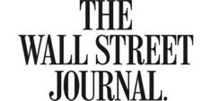 the wall street journal is shown in black and white