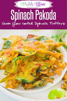 spinach pakoda is an easy and healthy side dish