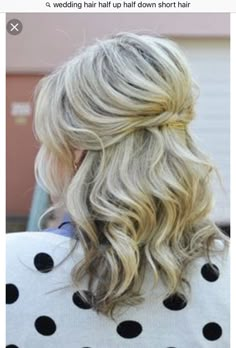 Bridesmaid Duty, Curls For Medium Length Hair, Bridal Hair Half Up, Hair 101, Wedding Hairstyles Medium Length, Shoulder Hair, Best Wedding Hairstyles, Bride Hair