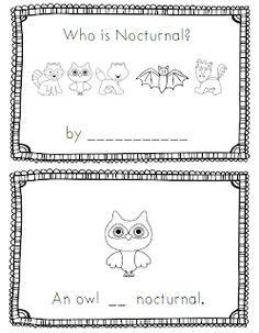 two worksheets with pictures of animals and words