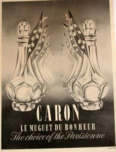 Le muguet du Bonheur Caron - Caron - Publicités anciennes Alcohol Ads, Vintage Alcohol, Perfume Label, Vintage Bottle, Vintage Advertising, Digital Advertising, Print Ad