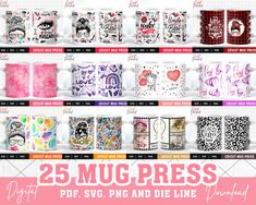 Mug Wrap Svg, Coffee Mug Template, Mug Press Svg, Cricut Mug Press, Sublimation Mug, Mug Press, Mug Template, Infusible Ink, Mug Wrap